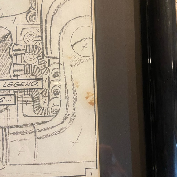 Dave Cockrum’s Iron Maiden from revival of THUNDER Agents Framed Black and White - Picture 7 of 17